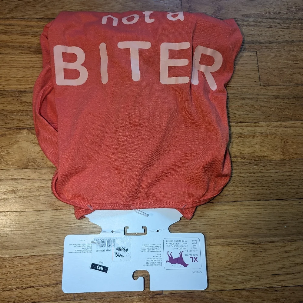 Coral X-LARGE DOG LOVER not a BITER Tank Top Pet Apparel Boots & Barkley